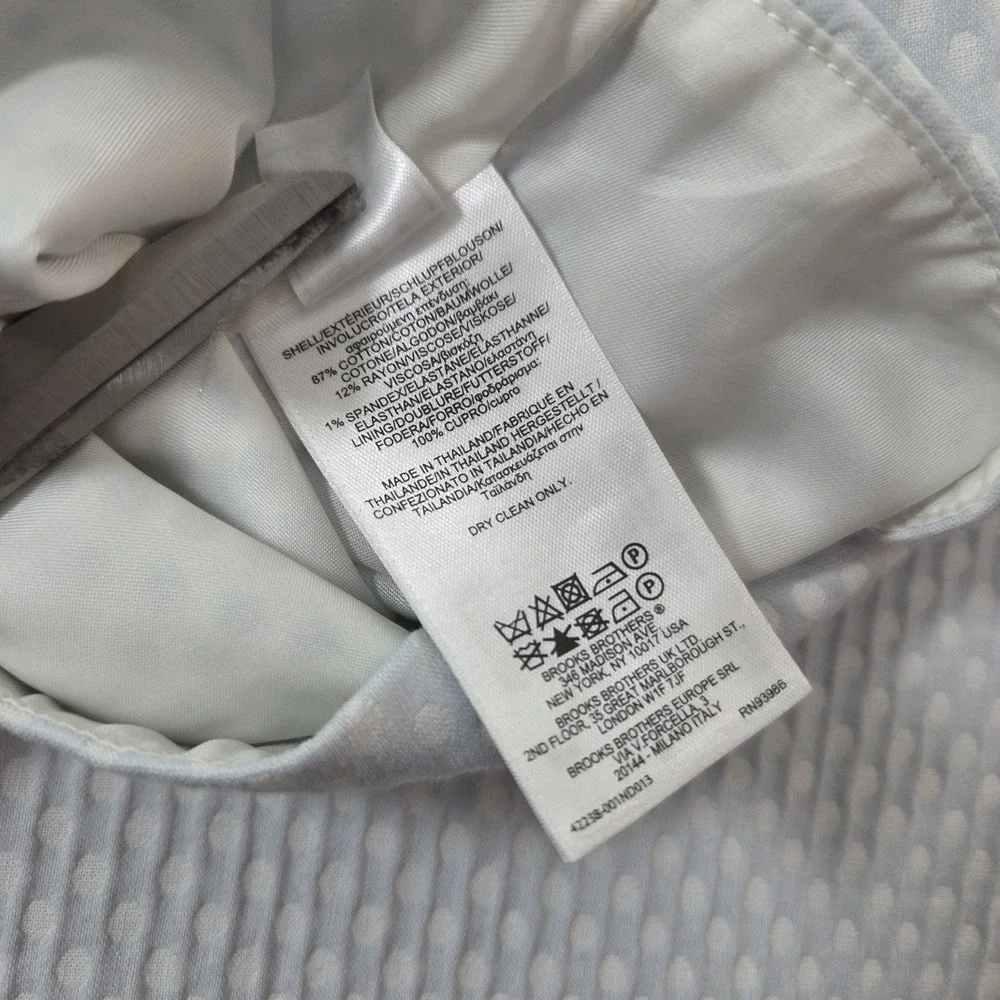 Brooks Brothers Pale Blue‎ Waffle Cotton Skirt Size 6 $148